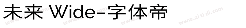 未来 Wide字体转换